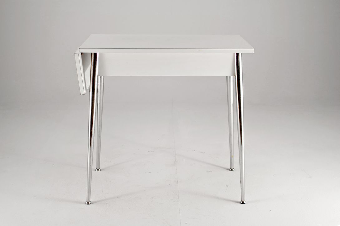 Foto White Extendable Italian Kitchen Table 1951 h80x80x45