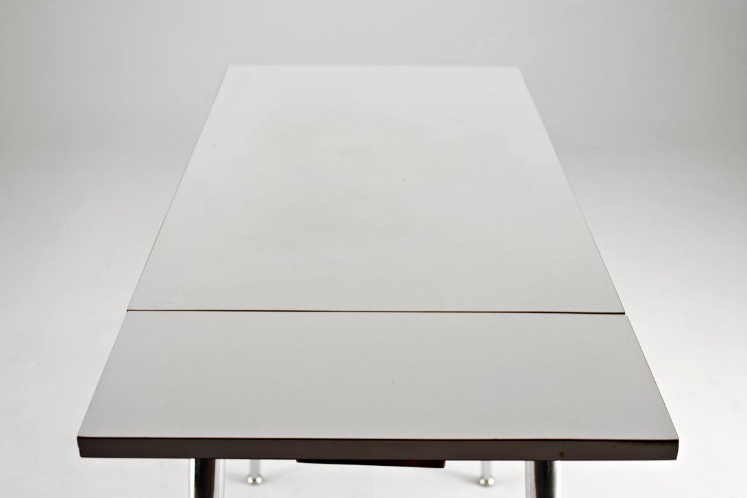 Foto White Extendable Italian Kitchen Table 1951 h80x80x45