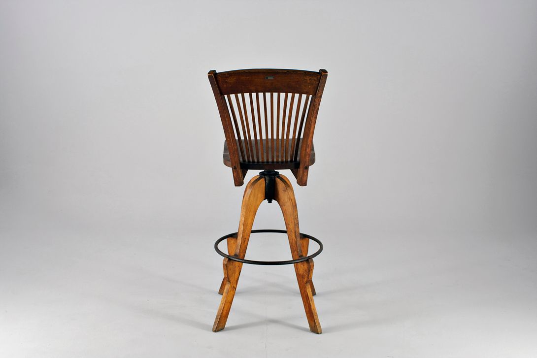 Foto Antique Office High Stool 1895