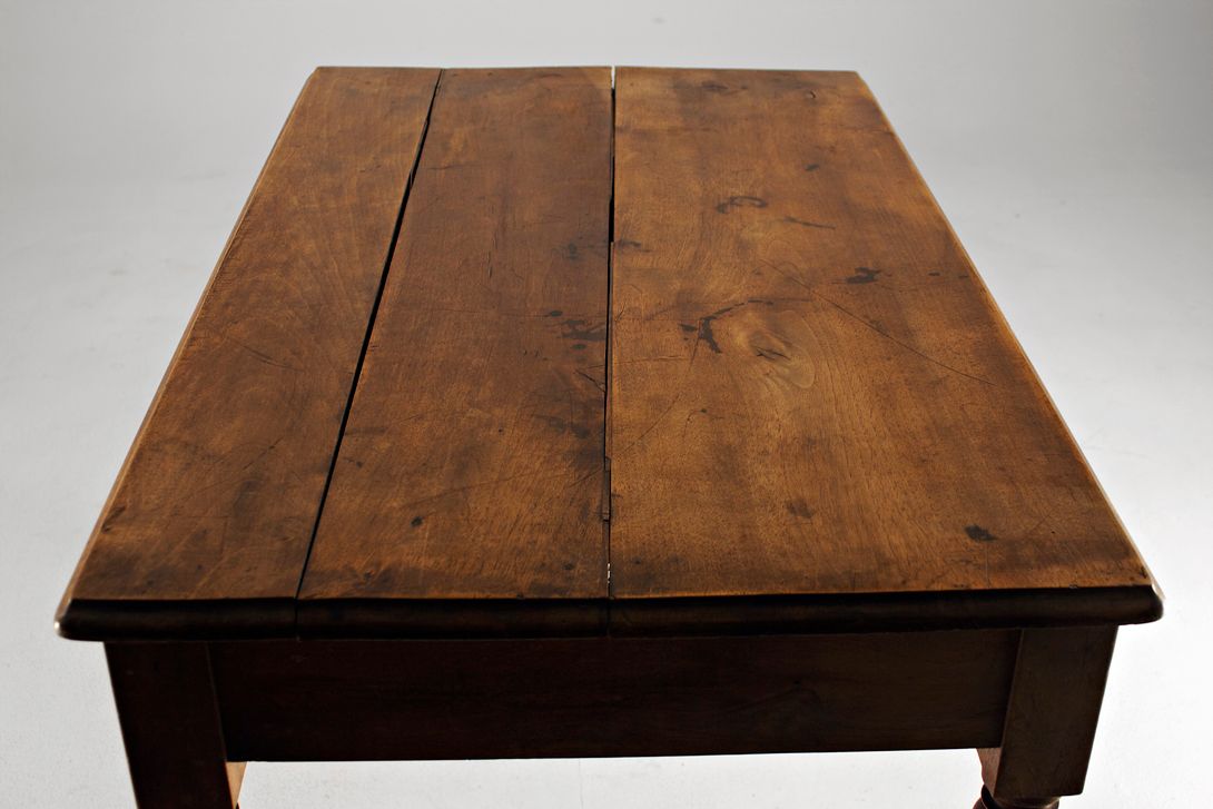 Foto Old Baroque Farmers Kitchen Table 1810 h73x110x68