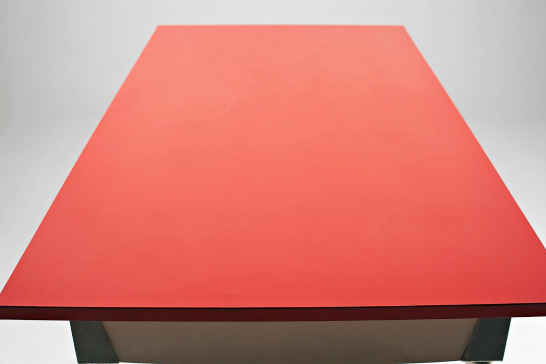 Foto Red Italian Kitchen Table 1952 h80x130x70