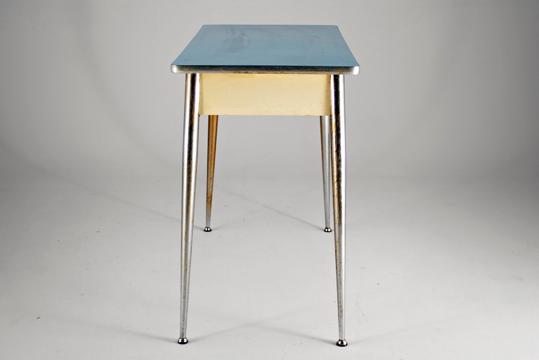 Foto Blue Italian Kitchen Table 1953 h79x99x49