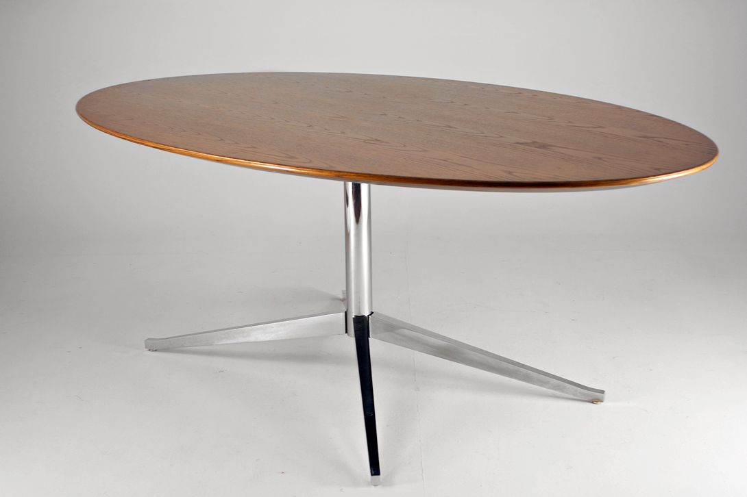 Foto Knoll Elliptic Table Starfoot Pedestal Base 1964 h71x198x120
