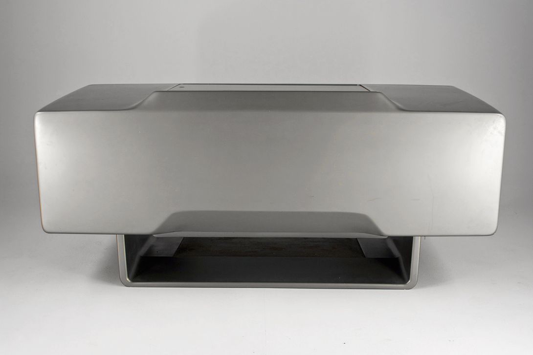 Foto Ernst Igl Silver Cockpit Directors Desk 1967 h76x180x80