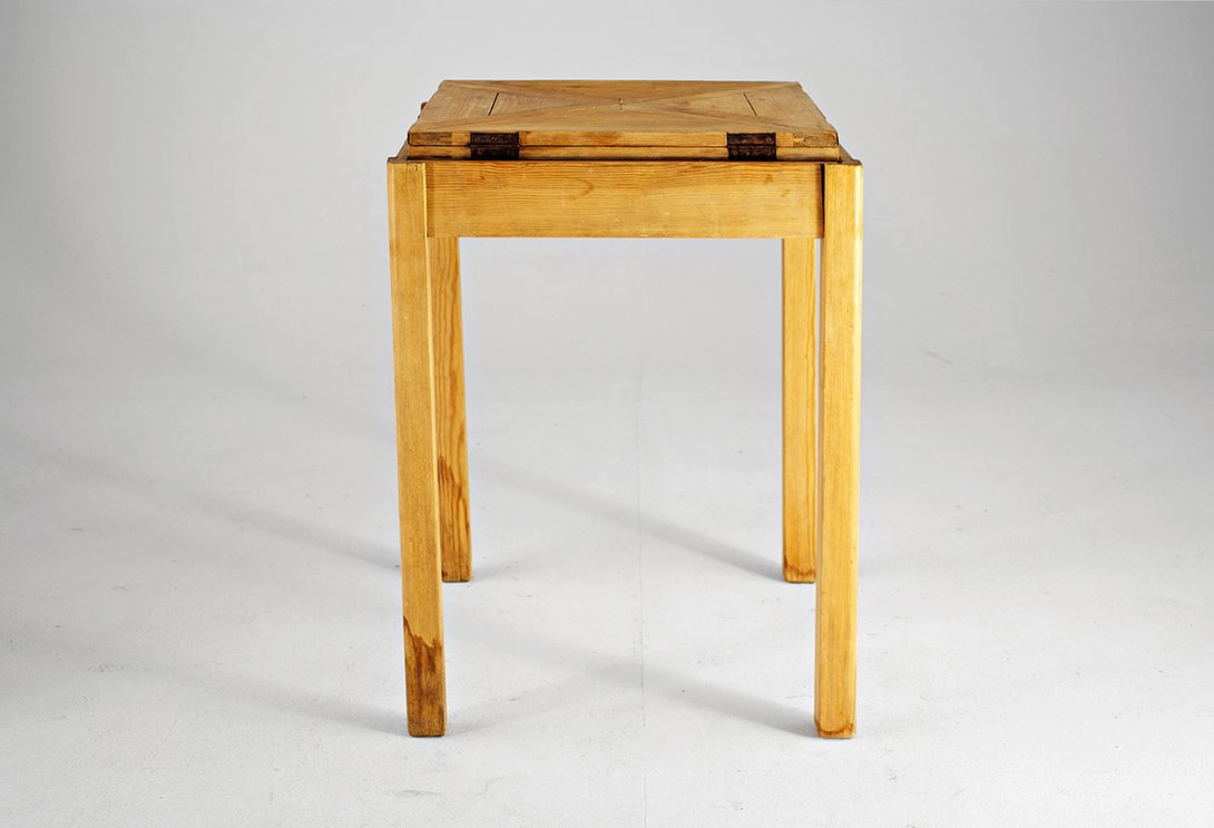 Foto Wooden Kitchen Table with Folding Top h78x55-70