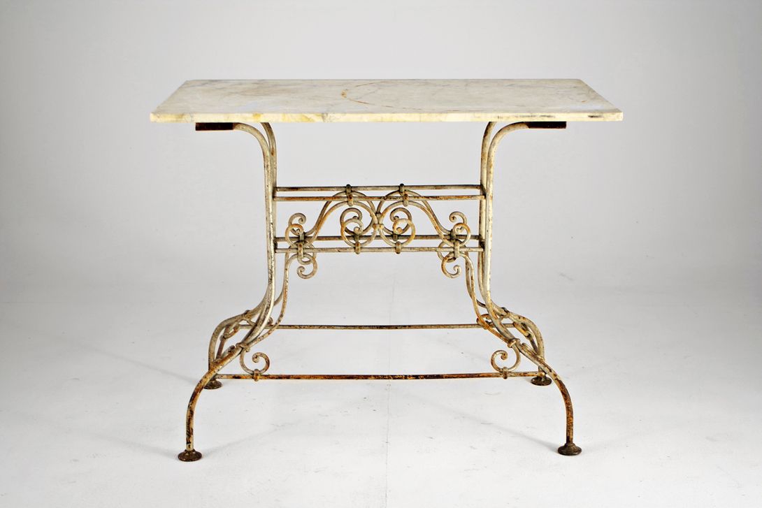 Foto Green Based Romantic Garden Table 1890 h78x100x60