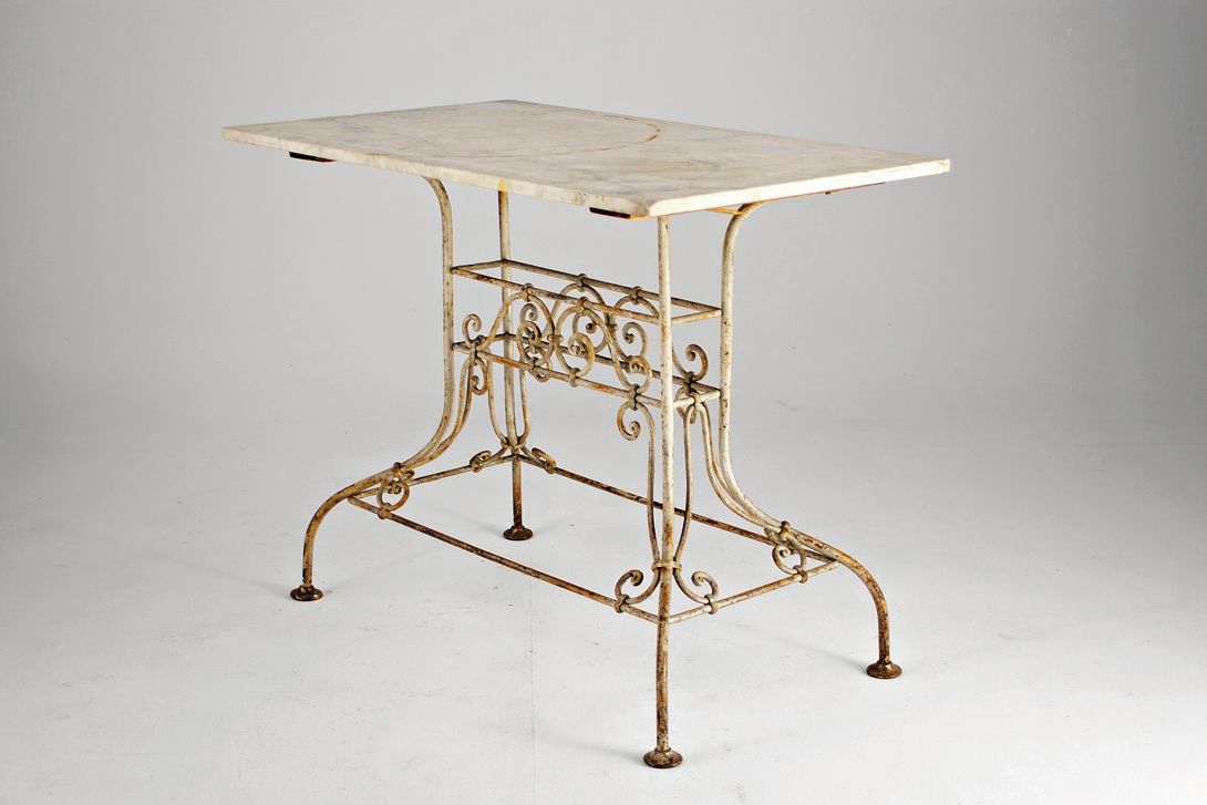 Foto Green Based Romantic Garden Table 1890 h78x100x60
