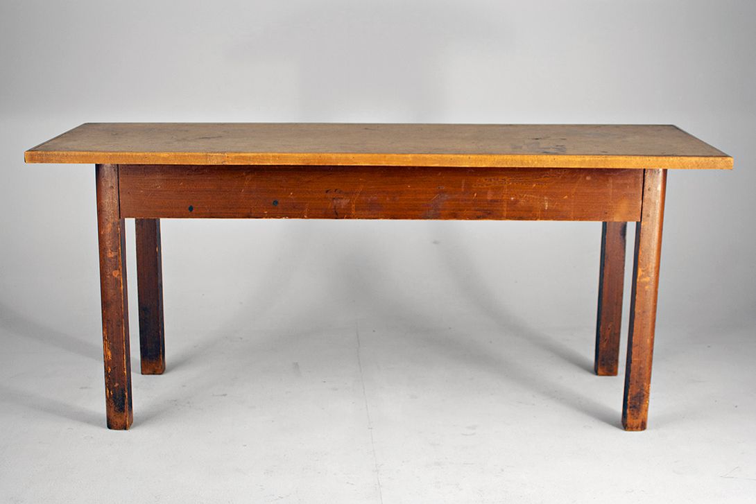 Foto Old Wooden Tavern Table 1920 h78x182x64