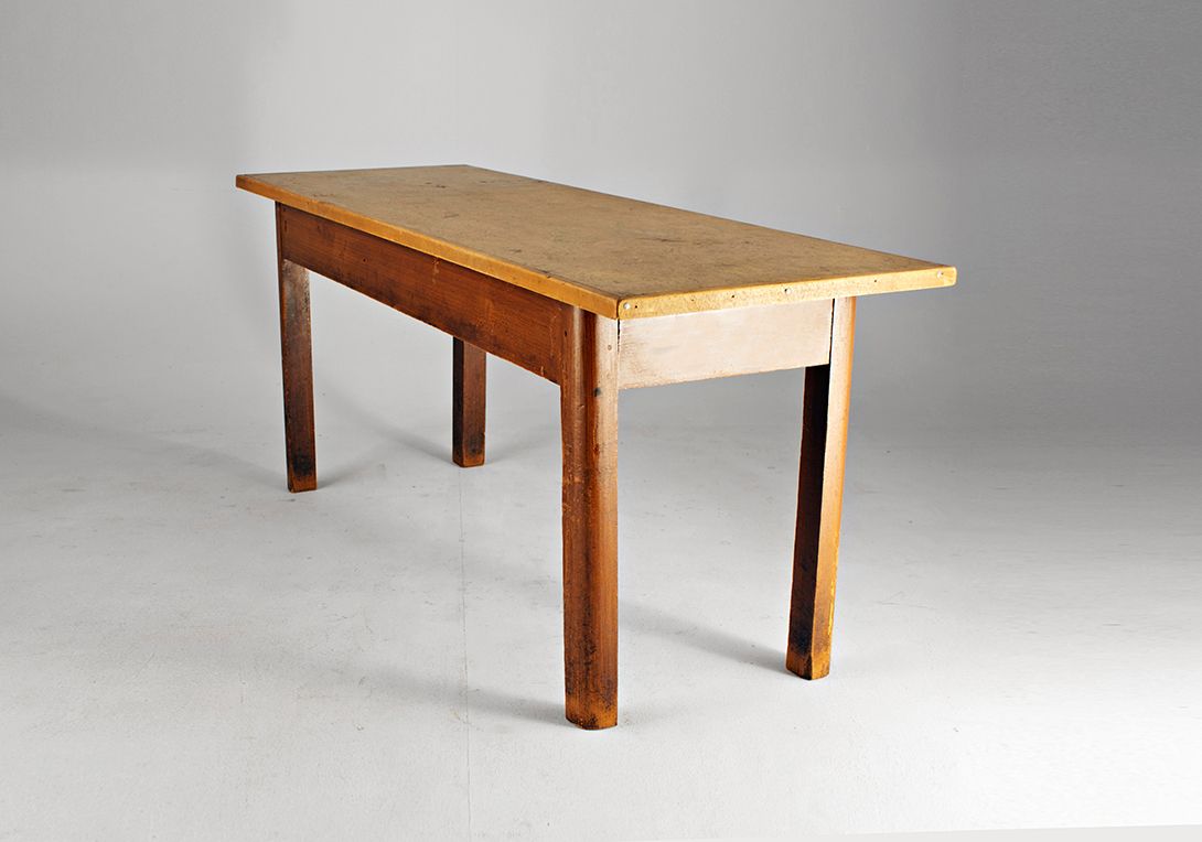 Foto Old Wooden Tavern Table 1920 h78x182x64