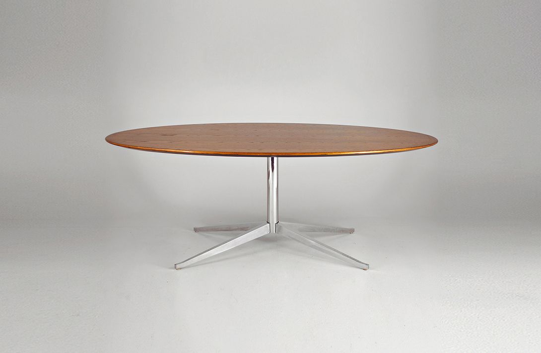 Foto Knoll Elliptic Table Starfoot Pedestal Base 1964 h71x198x120