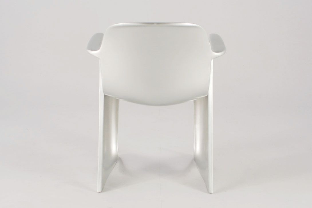 Foto GDR Silver Moeckl Z-Chair with Armrests by Horn
