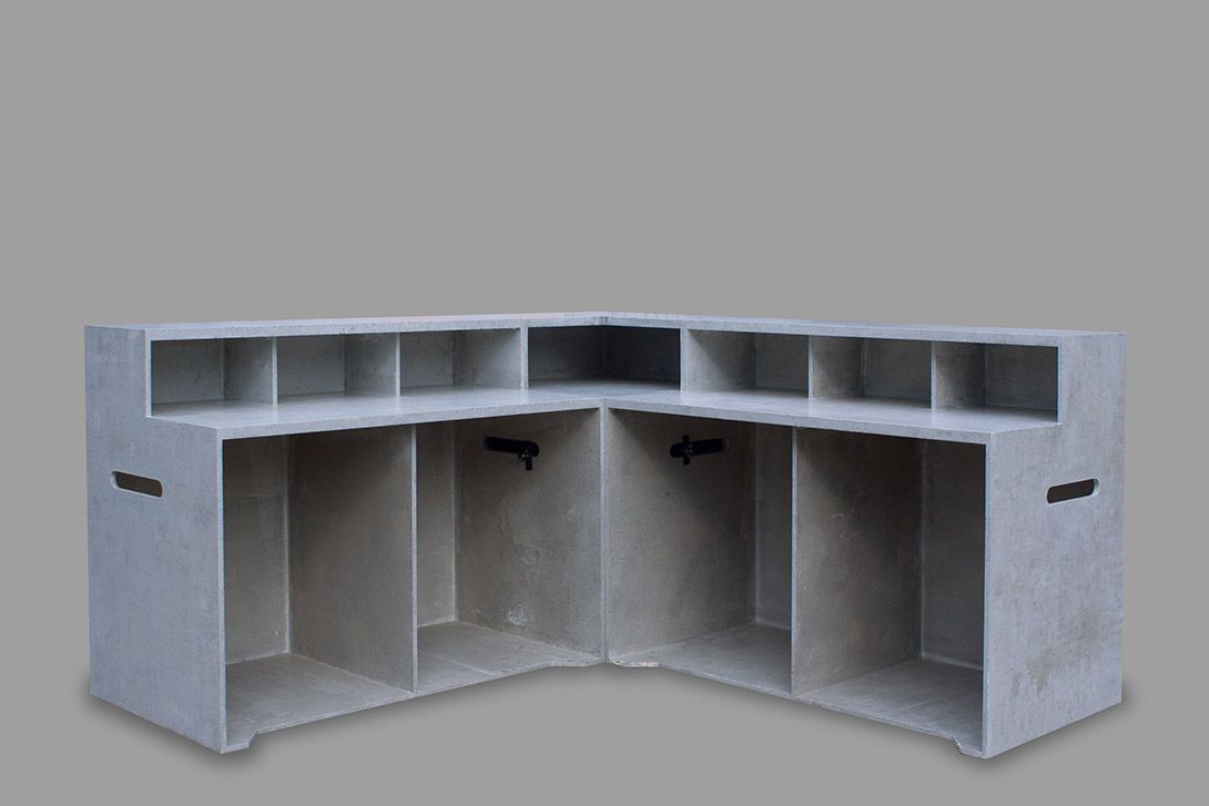 Foto Concrete Bar Modular h117x150x80