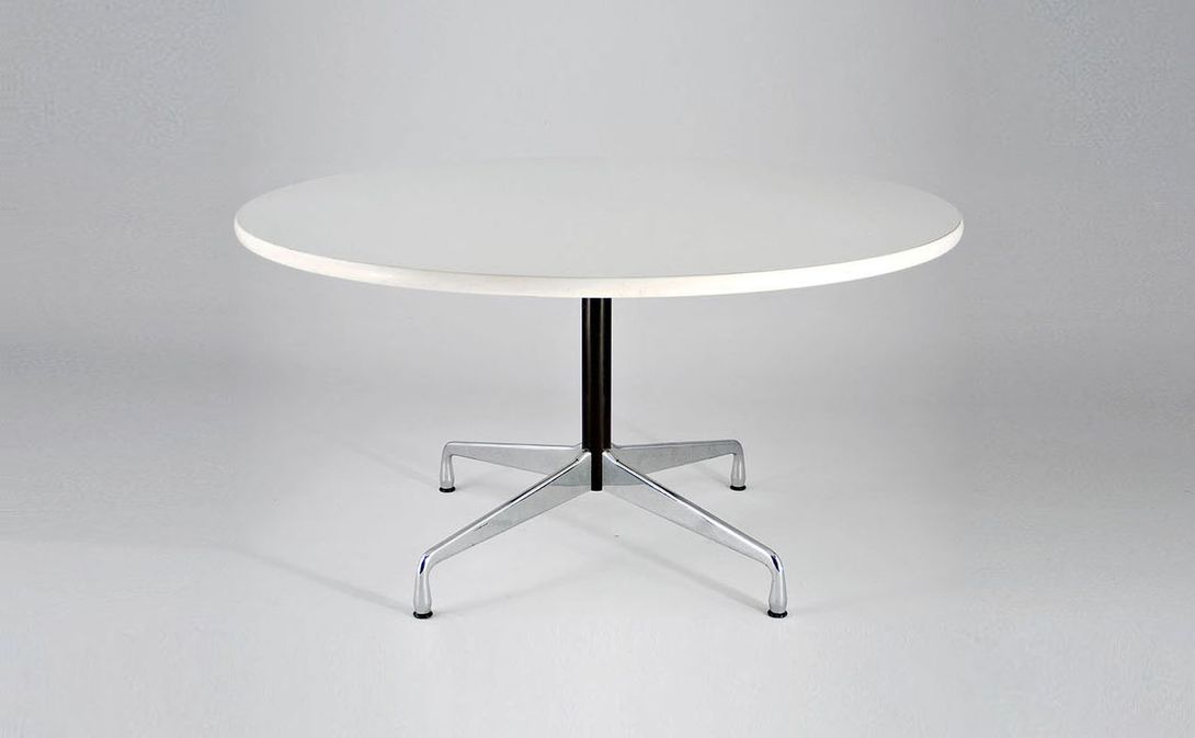 Foto White Round Eames Dining Table h73x137