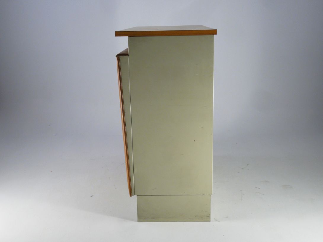 Foto Metal Counter with Sky Leather Front US Army 1958 h110x120x53