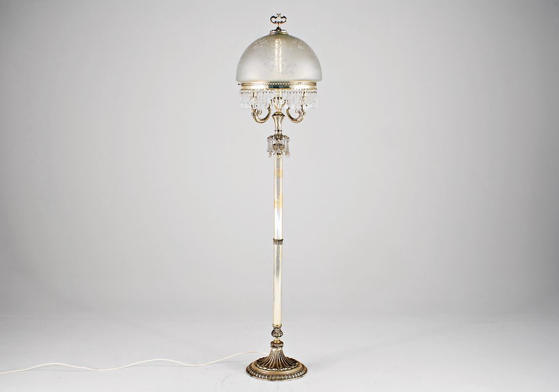 Foto Catalan Floor Lamp Baroque Historism 1945 Incomplete h170 G2
