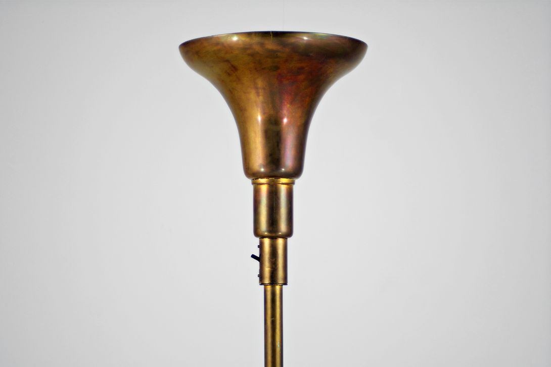 Foto Art Deco Floor Lamp Brass 1931 h170