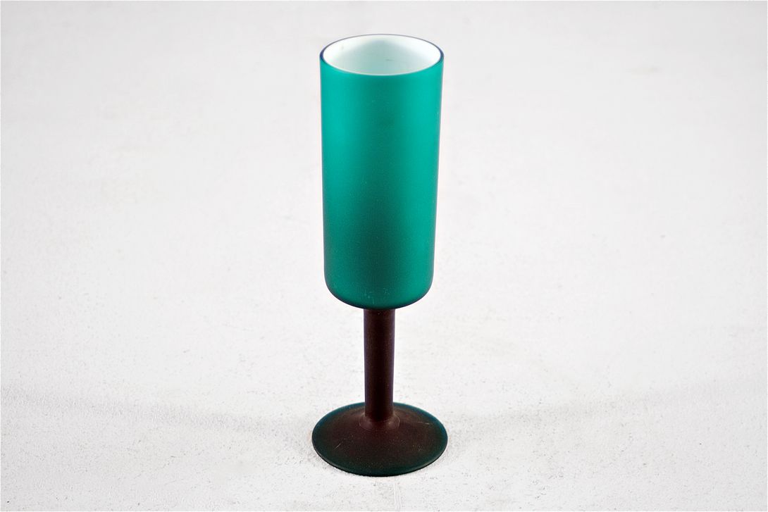 Foto High Dark Green Murano Glass Italy