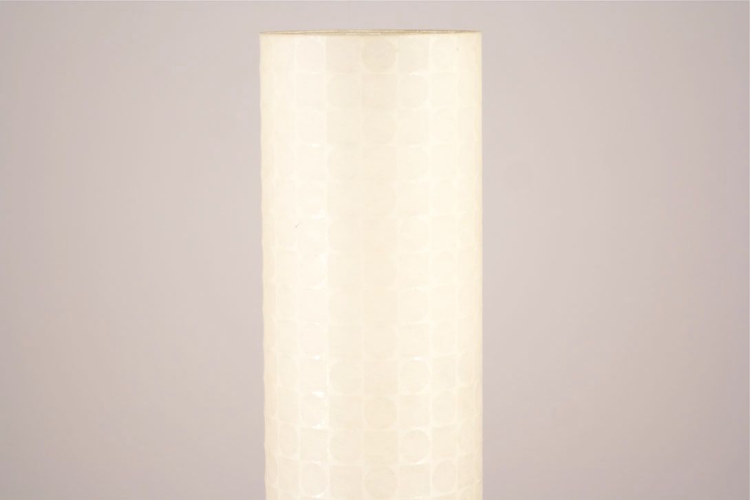 Foto Op Art Plastic Floor Lamp with Tulip Stand h110