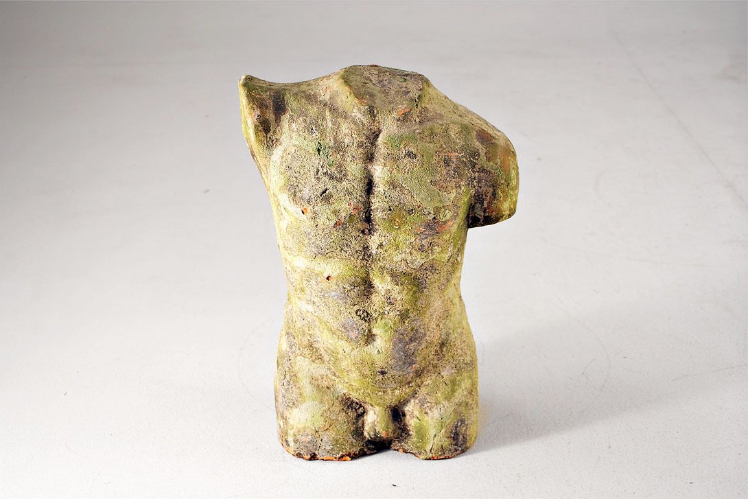 Foto Classy Male Torso Terracotta Sculpture 1915