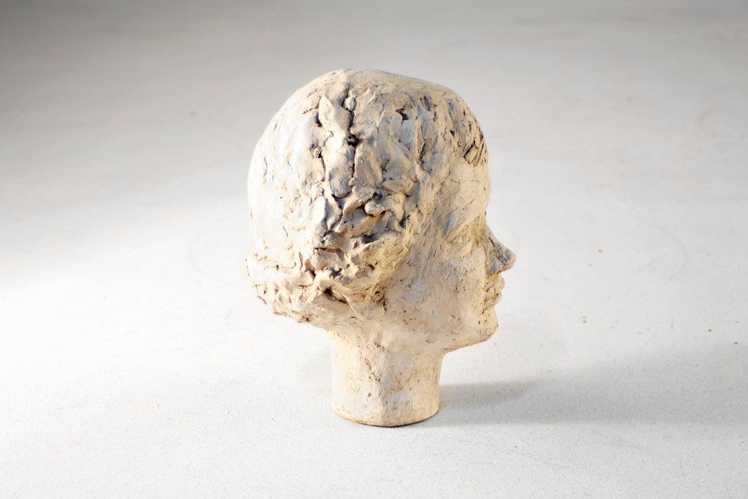 Foto White Clay Head GDR 1957 h27x18x15