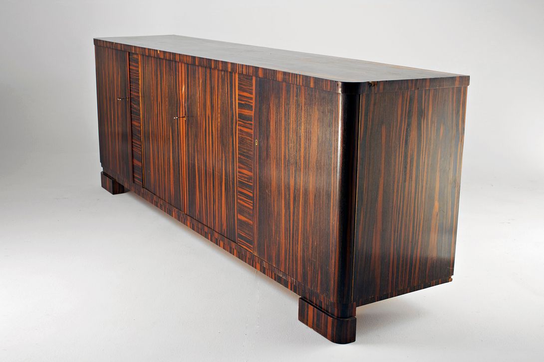 Foto Art Deco Zebrano Sideboard Potsdam 1925 w250 *N