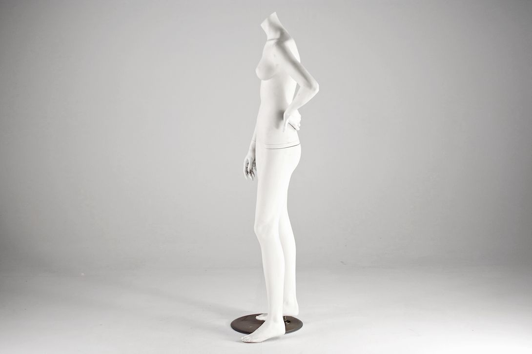 Foto Mannequin White Headless Female with Bowed Arm 2010