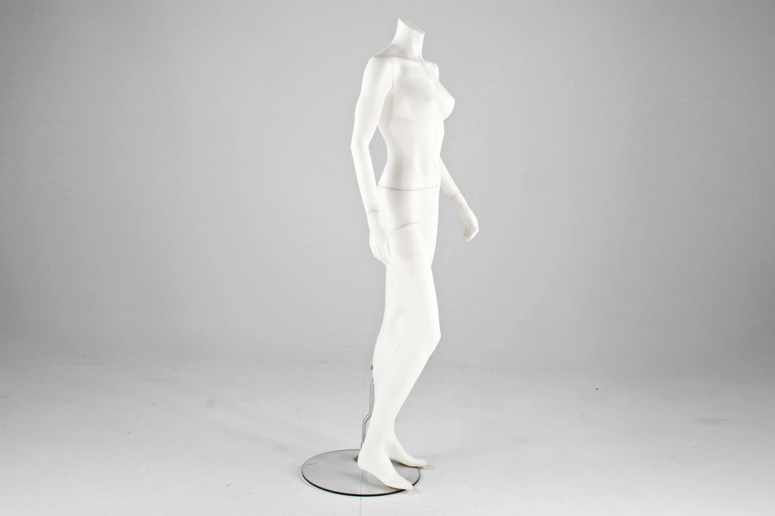 Foto Mannequin White Headless Female with Craned Arms 2010