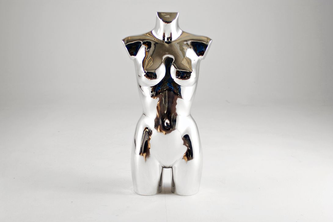 Foto Silver Female Mannequin Torso