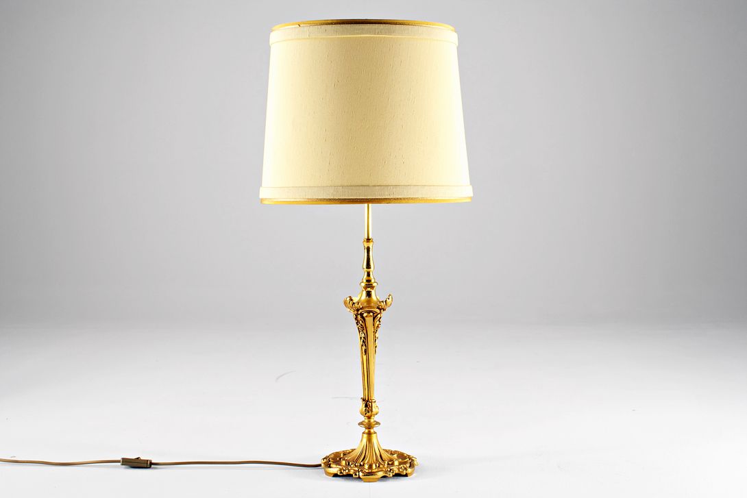 Foto Desk Lamp Baroque Brass Stilmöbel 1959 h85