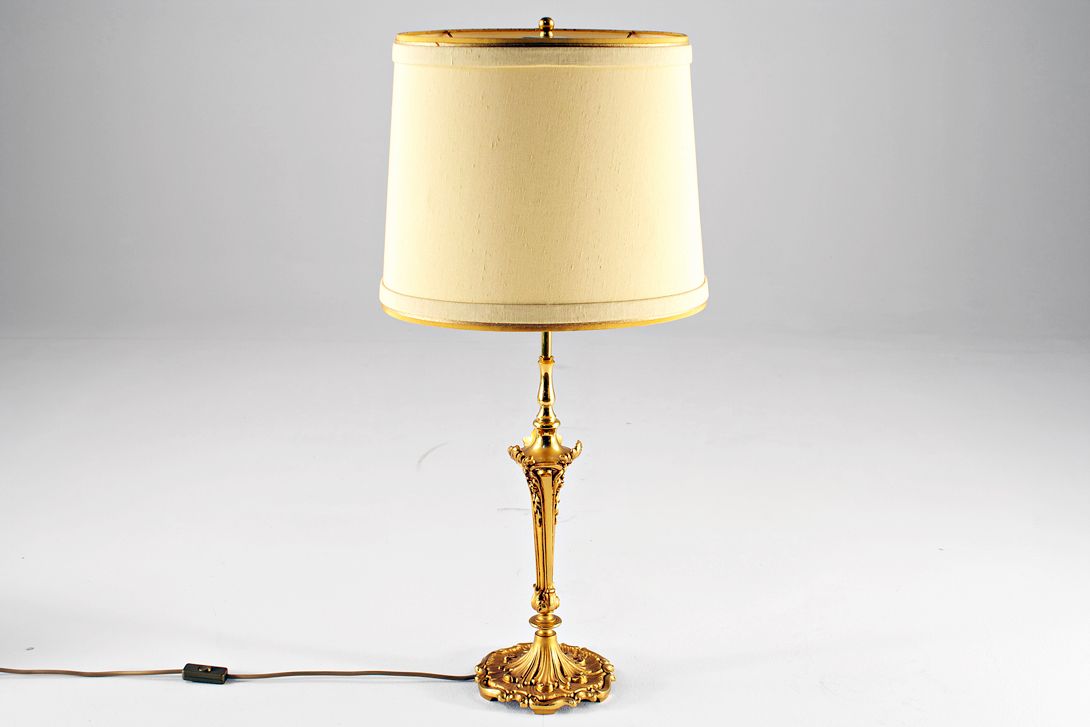 Foto Desk Lamp Baroque Brass Stilmöbel 1959 h85