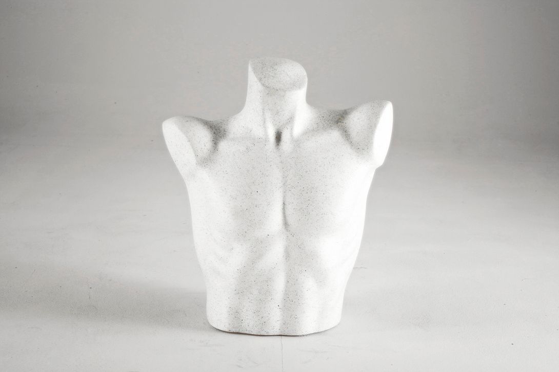 Foto Grey Styrofoam Male Mannequin Torso
