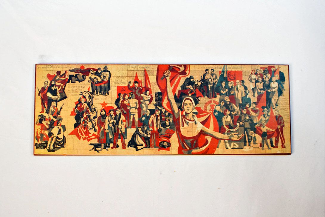 Foto Communist Wooden Picture GDR