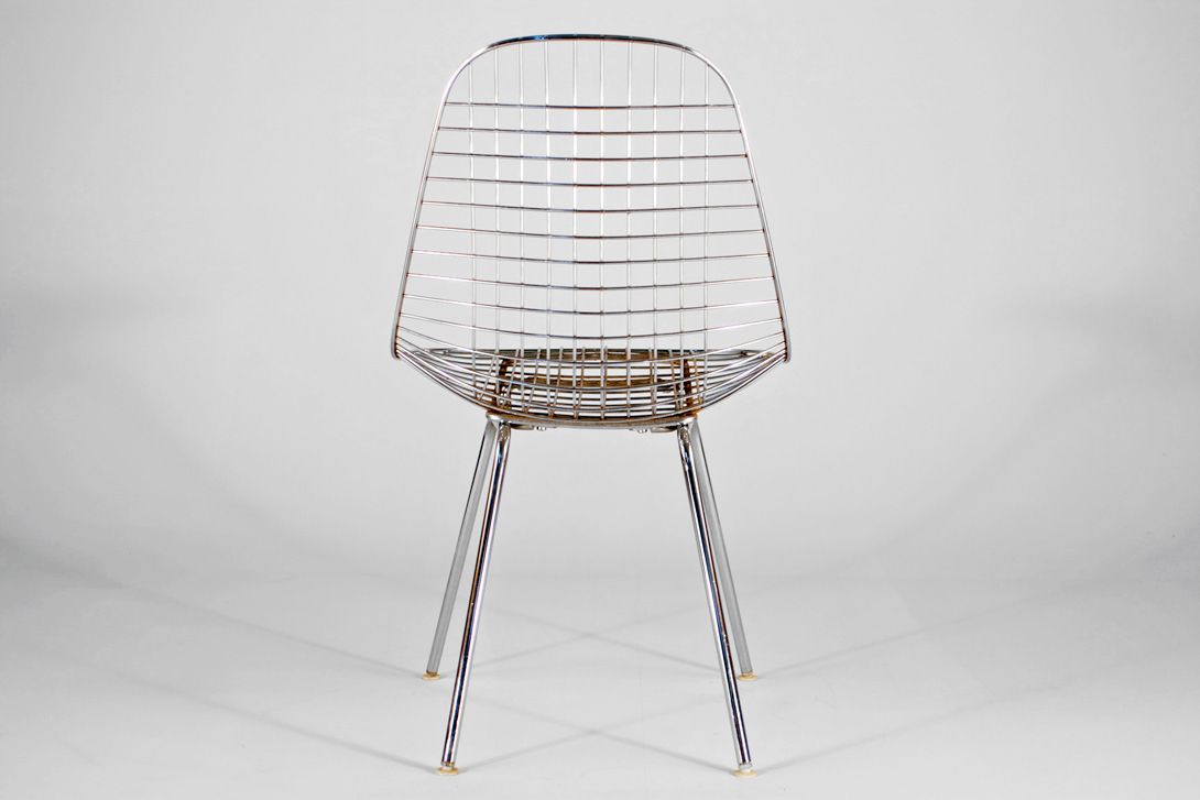 Eames Chrome Wire Chair on H Base KStar Fundus Berlin