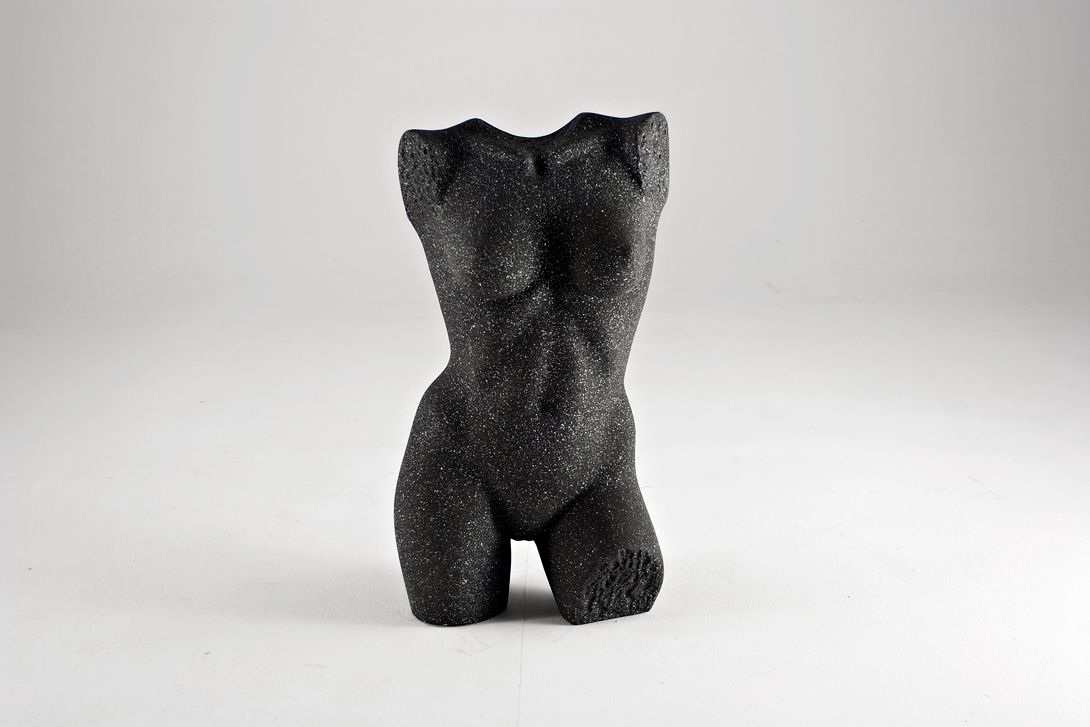 Foto Black Female Styrofoam Mannequin Torso