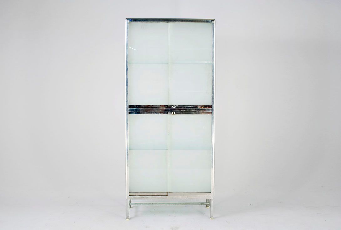 Foto Metal Glass Cabinet Italy 1961