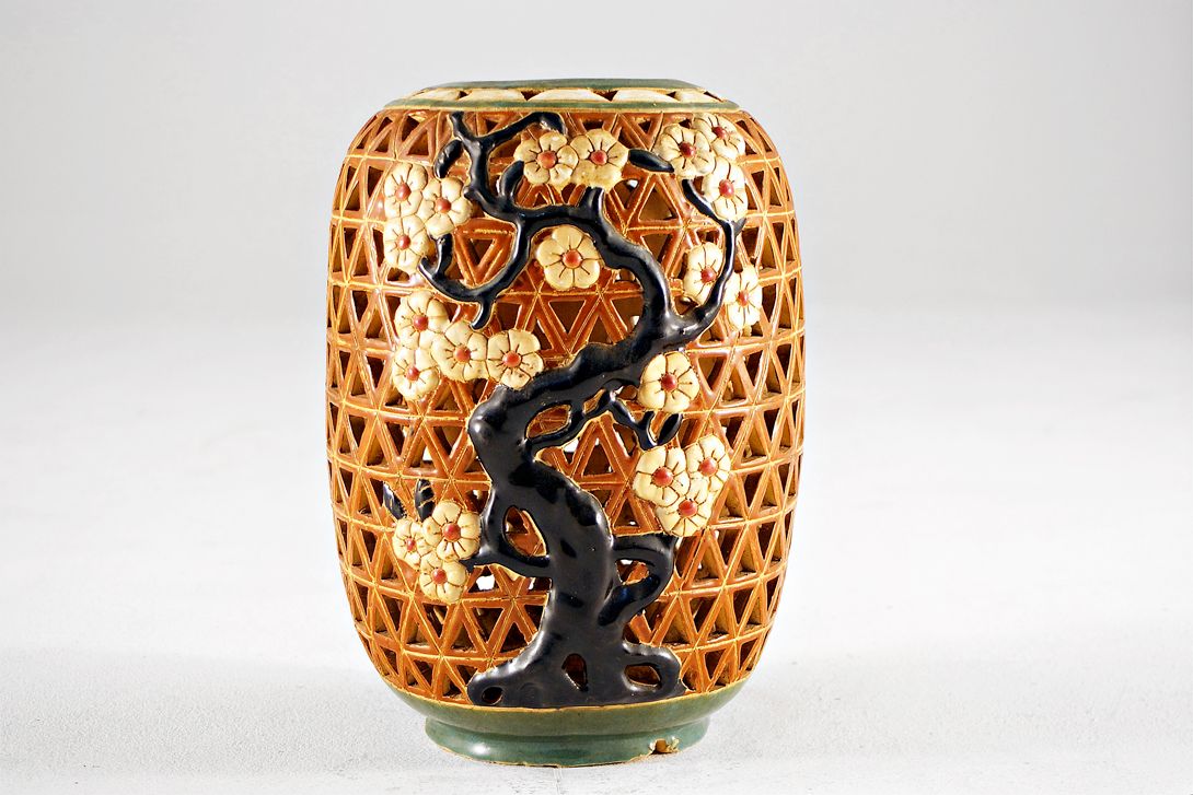 Foto Ceramic Vase Bonsai/Flowers &#038; Triangles E5