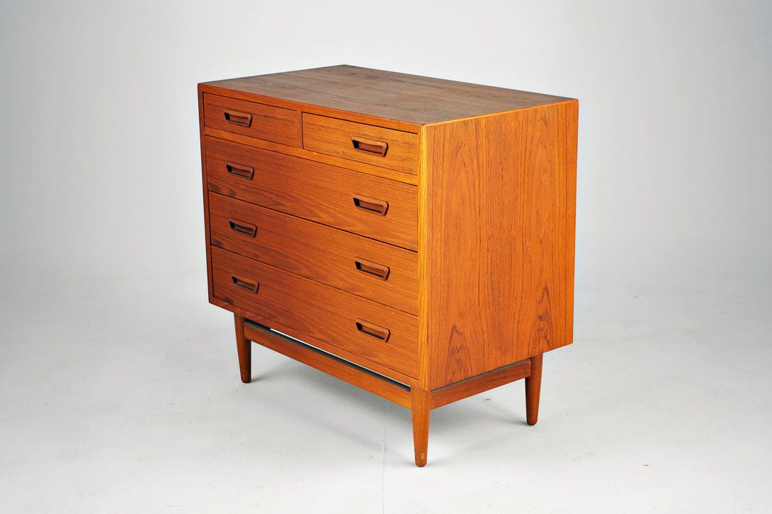 Foto Teak Wooden Dresser Danish 1960