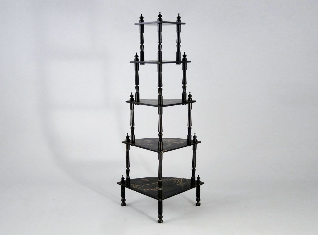 Foto Wooden Corner Shelf h147x70x50 Berlin 1900