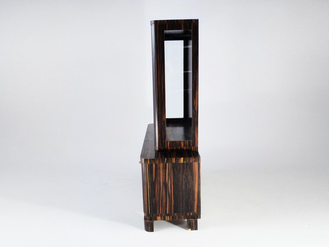 Foto Art Deco Zebrano Wooden Cabinet Potsdam 1925 *N