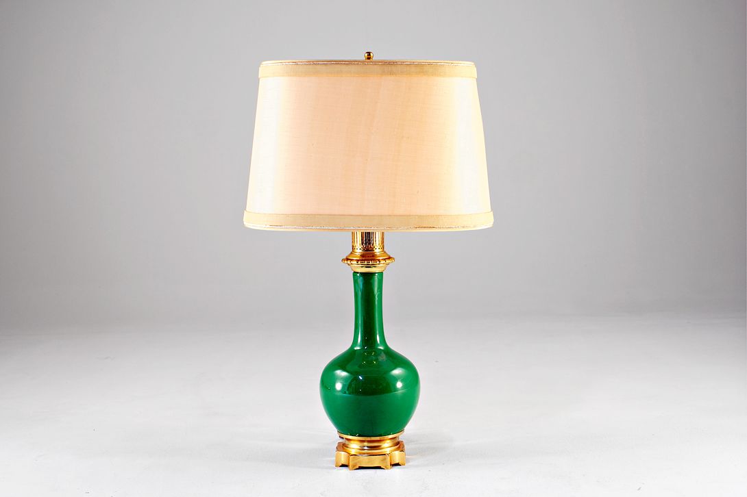 Foto Green Porcelain Table Lamp Empire h70