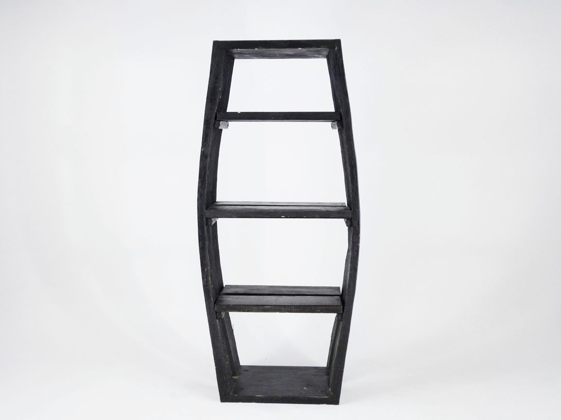 Foto Oak Wooden Shelf Boat Silhouette h175x77x40
