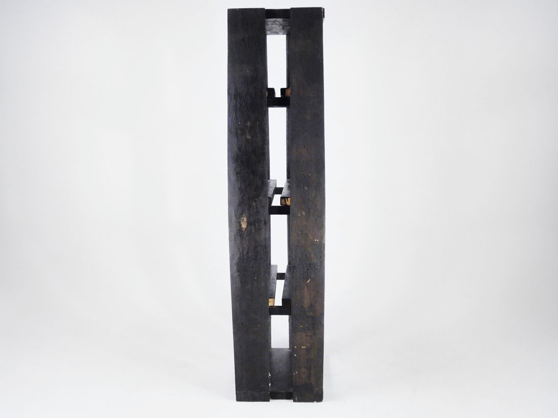 Foto Oak Wooden Shelf Boat Silhouette h175x77x40