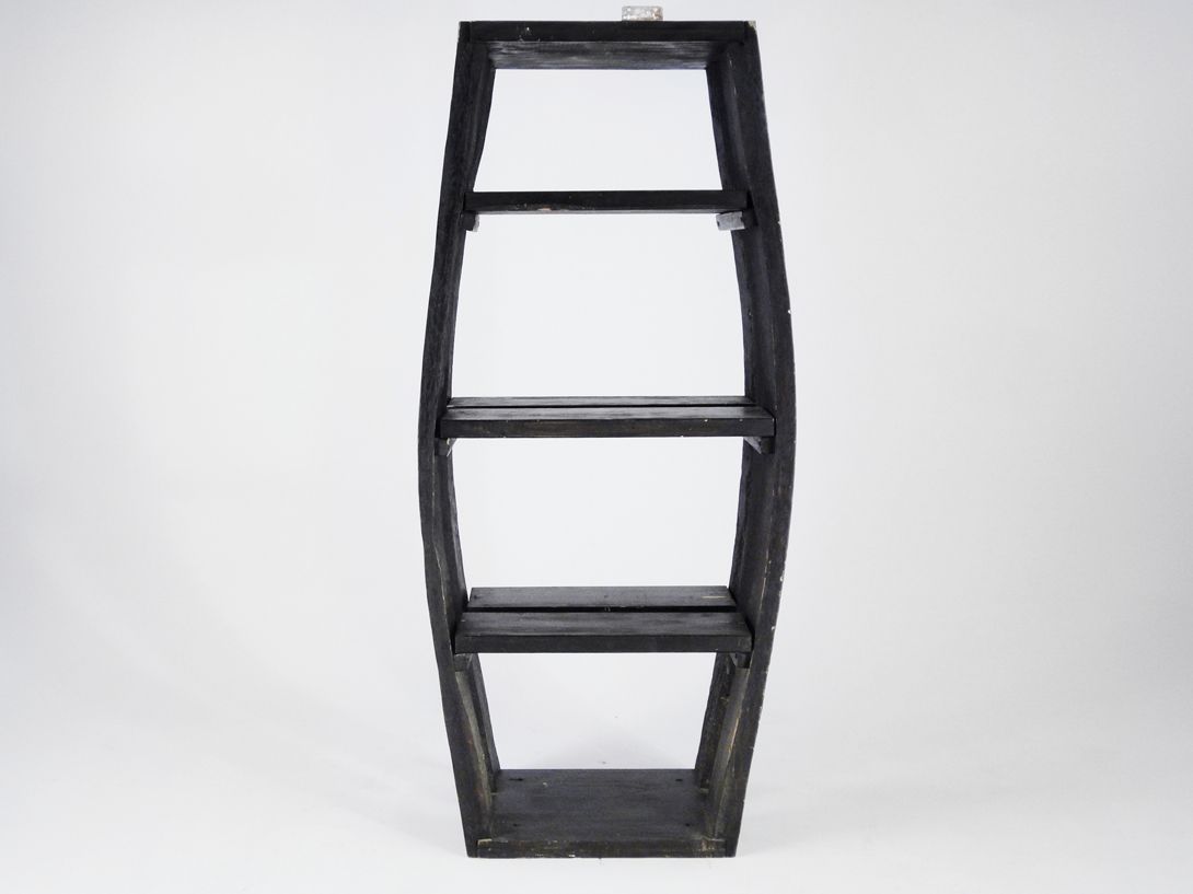 Foto Oak Wooden Shelf Boat Silhouette h175x77x40
