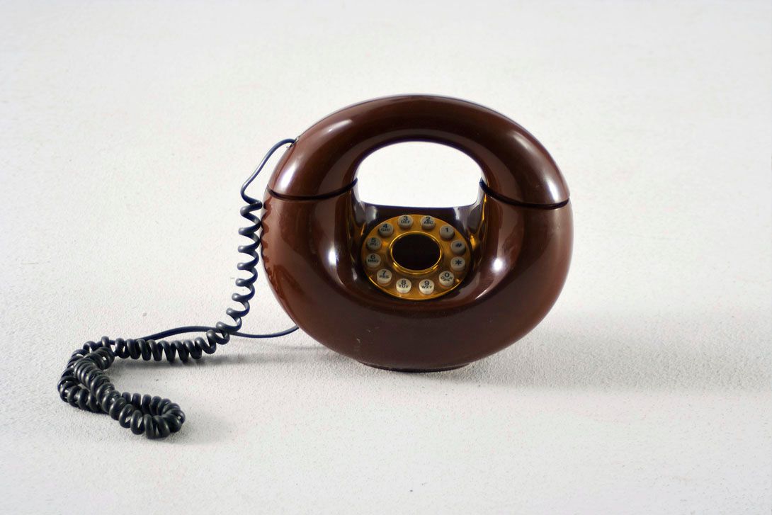 Foto Telephone Round h20cm UK 1970