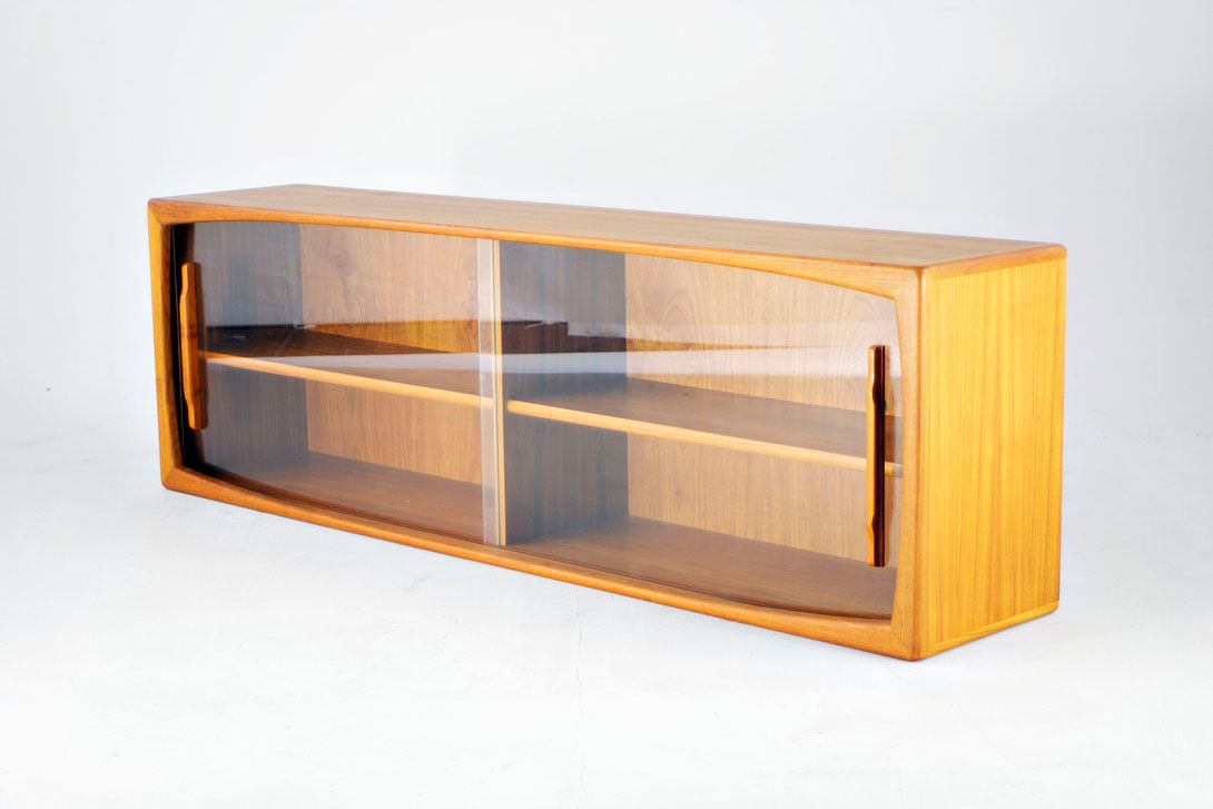 Foto Dyrlund Teak Glass Cabinet Wall Unit 1963