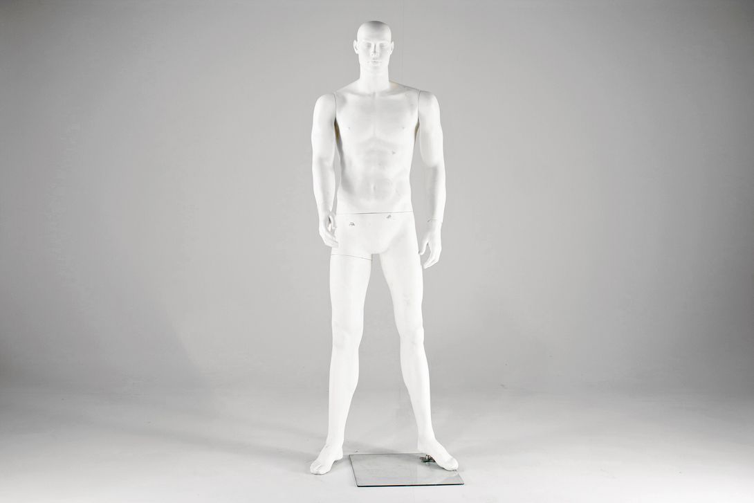 Foto Mannequin White Male with Head and Craned Arms 2010