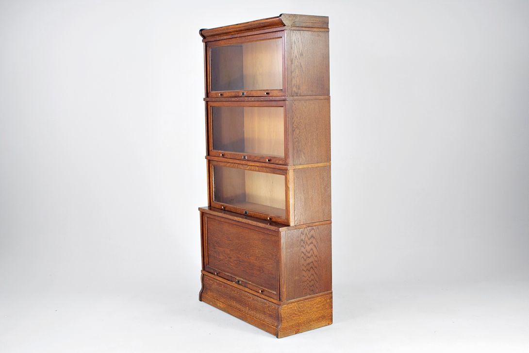 Foto Oak Wooden Bookcase h168 Dresden 1890