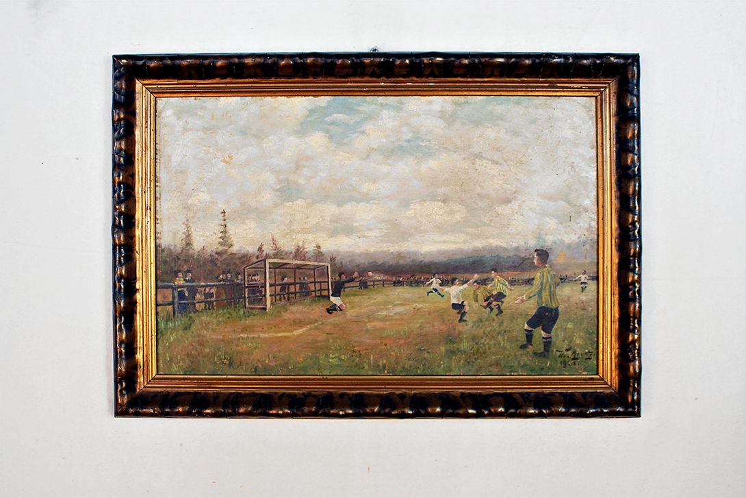 Foto Oil Painting Football Game h43x63 12B2