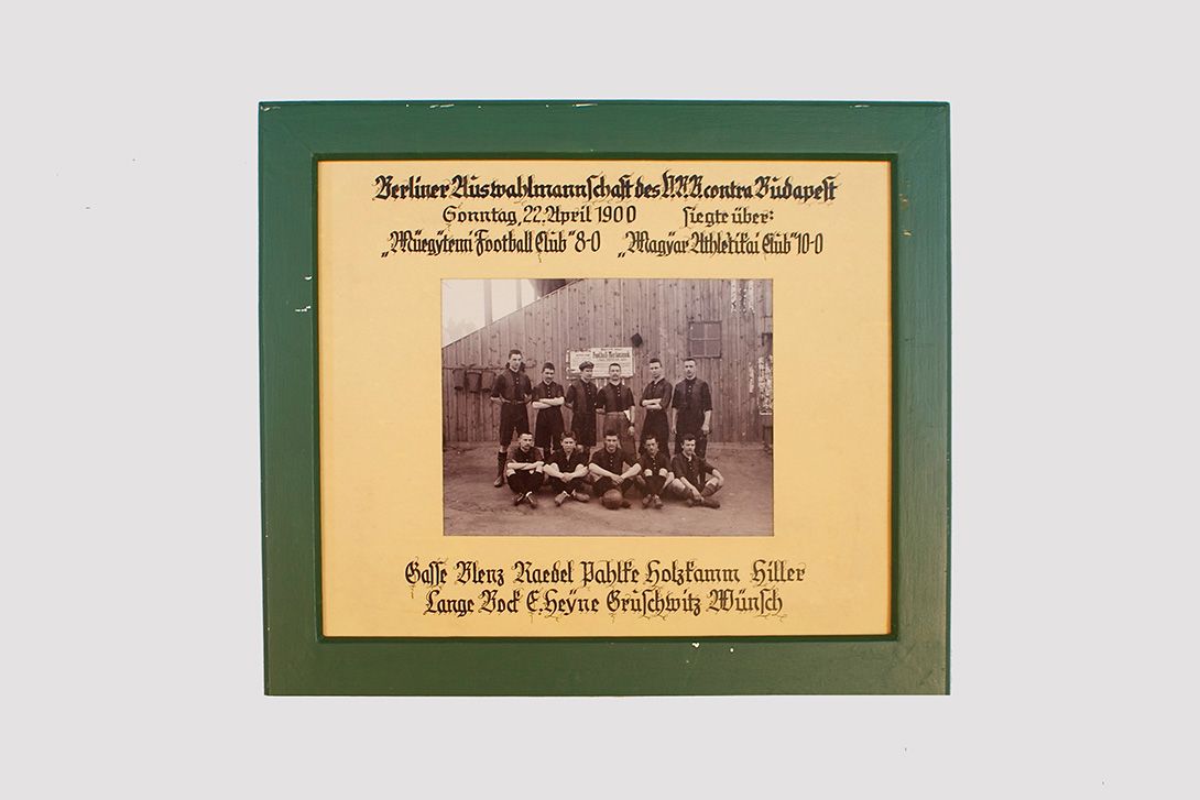 Foto Photograph Football Team Berliner Auswahlmannschaft 1900 39 x 45, 14B6