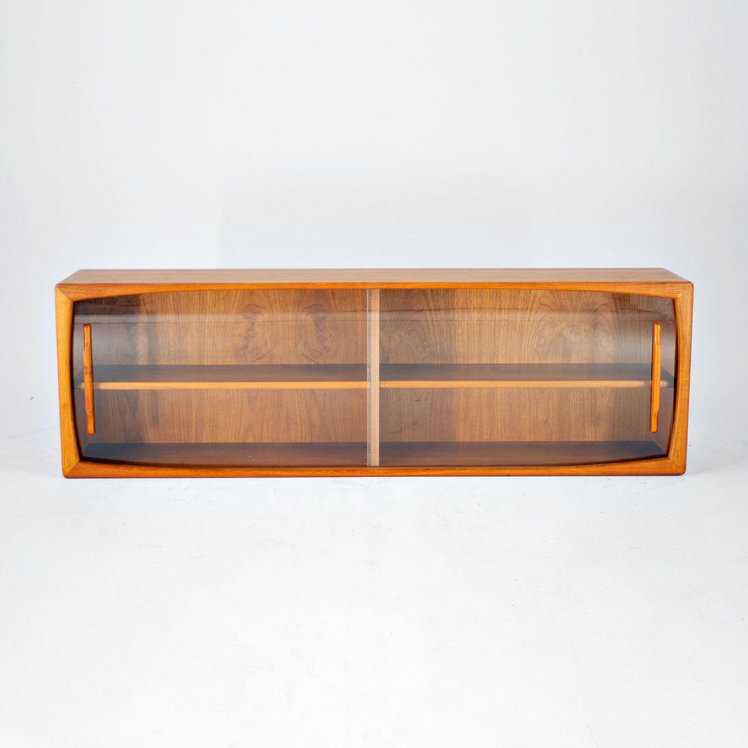 Foto Dyrlund Teak Glass Cabinet Wall Unit 1963
